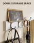 AMADA HOMEFURNISHING Coat Rack Wall Mount, 2 Pack Wall Hooks for Coats and Hats - White