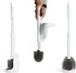ELYPRO Toilet Brush with Holder Drip-Free Hygienic Bathroom Scrubber with No-Drip Caddy,