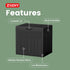 33 ZYJOYY Gallon Resin Deck Box Waterproof Outdoor Storage Box and Patio Furniture Side Table for Pool Accessories