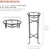 24" Alpine Corporation Tall Indoor/Outdoor Metal Gazing Globe Display Stand