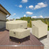 28x28x17 Inches ABCCANOPY Patio Ottoman Cover Waterproof Outdoor Heavy Duty UV Resistant Dust Proof Protective Covers