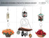 RTZEN Ceiling Hooks for Hanging Plants and Baskets, Wrought Iron Decorative Indoor Hook Set, 2 Pack Kit