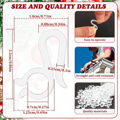Clips,150 PETKNOWS Holiday Light pcs Holiday Light Clips Outdoor Lights Hooks for Christmas Party Light Strings Outdoor