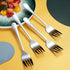 Kyraton Serving Forks Set of 4 Pieces, Stainless Steel Cold Meat Serving Utensils