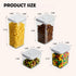 EE Airtight Food Storage Containers Set, Stackable BPA-Free for Kitchen Pantry Organization, Ideal for Cereal, Snacks,