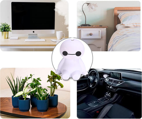 INVODA Small Humidifier, Cool Mist Portable Desk USB Personal Mini Humidifiers for Bedroom Office Car Plants