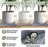UoeRing 2 Pack-Square 11 Inch $9.9 Plant Caddy with Hidden Wheels Heavy Duty Rolling Plant Stands Indoor Outdoor Plant