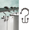 Zenna Home Metal Double Glide Shower Rings, Oil Rubbed Bronze – Set of 12 Heavy Duty, Rust-Resistant Rings