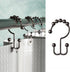Zenna Home Metal Double Glide Shower Rings, Oil Rubbed Bronze – Set of 12 Heavy Duty, Rust-Resistant Rings