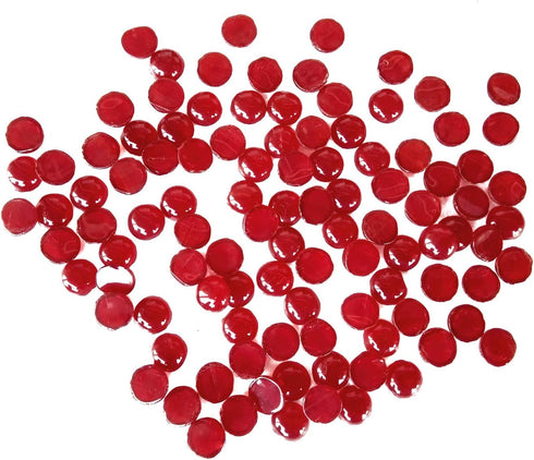 Rastogi Handicrafts Centerpieces - Glass Gems for Vase Fillers, Wedding Decoration Pebbles (Red)