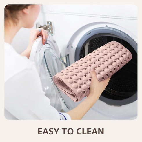35x16 Inch, OTHWAY Bath Tub Shower Mat Non Slip, Bathtub Floor Liner Mats for Inside Shower Bathroom, Suction Cups