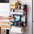 Rack,4 2 5 EASTTOWEST Magnetic Spice Tier Kitchen Magnetic Shelf for Refrigerator Fridge Organizer with Paper Towel