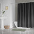 DII Lightweight Shower Curtain Liner, Waterproof with Reinforced Grommet Holes, 70x72, Black