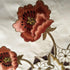 23"x47"Red USTIDE Embroidery Flower Table Runner Roses Design Table Overlays Durable Cut Work Table Cloths Table Cover