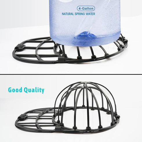 Hat Washer for Washing Machine (2 Pack) - Cleaner for Baseball Caps with Frame Cage, Dishwasher Safe (Black)