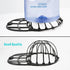 Hat Washer for Washing Machine (2 Pack) - Cleaner for Baseball Caps with Frame Cage, Dishwasher Safe (Black)
