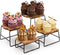 ZENFUN 4 Piece Wood Buffet Risers, Dessert Table Risers Food Display Riser,