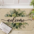 Summer 24x35 Inch Artoid Mode Eucalyptus Floral Leaves Welcome Spring Doormat, Decor Low-Profile Switch Rug Door Mat