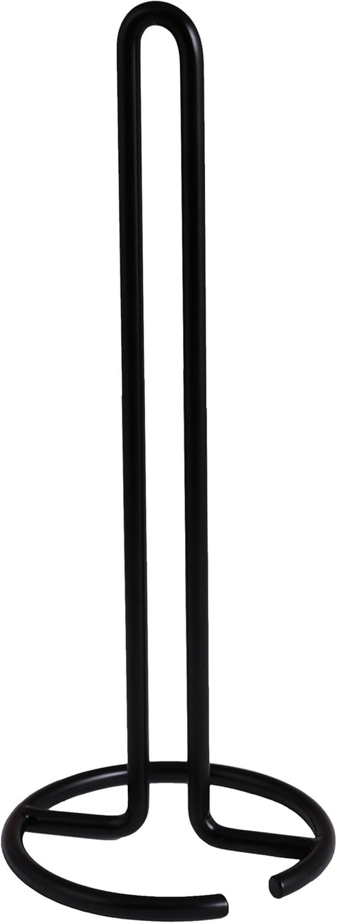 Creative Home Heavy Duty Iron Wire Paper Towel Holder, Kitchen Towel Stand for Dining Table, Black
