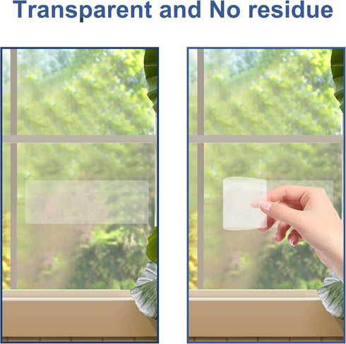 Window Fly Traps Indoor Clear 50 Pack, Sticky Fruit Fly Traps for Inside Home, Fly Catchers