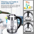 1500W 1.7L Aigostar Electric Kettle, Tea Kettle with Temperature Control and Tea Infuser, Hot Water Kettle