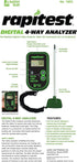 4-Way Luster Leaf Rapitest Digital Soil Analyzer for pH, Moisture, Temperature, and Light Designed and Engineered