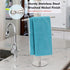 Stainless Steel T-Shape Hand Towel Holder Stand for Bathroom Vanity Countertop, Brushed Nickel Towel Rack