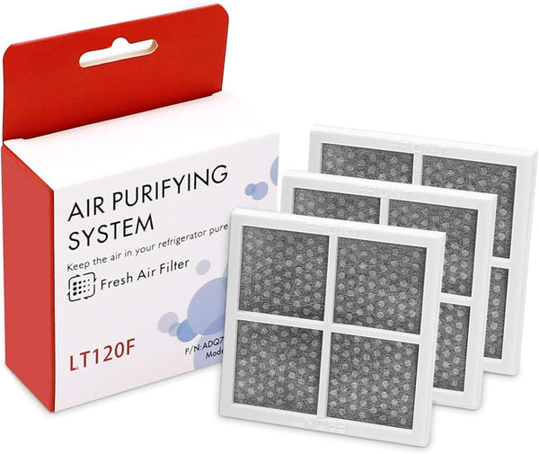 LT120F Refrigerator Air Filter Replacement for LG Kenmore Elite 46-9918 469918 9918, 3 Pack Replaces ADQ73214402
