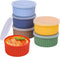 Nonstick Silicone Ramekins 4 oz with Lid, 6-Pack Oven Safe Bowls for Baking, Mini Souffle Dessert Cups