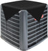 Patio Outdoor AC Unit Cover, 28"x28" Solid Black for Winter Air Conditioner Compressor with Bungee Cords
