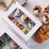 6PCS White Cupcake Containers, Cupcake Carrier 6 Count with Window Boxes for 36 Pastries, Bakery Supplies