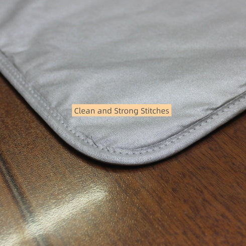 Ironing Mat Blanket, Portable Travel Ironing Pad, Quilted Heat Resistant Cover for Washer, Dryer, Table Top 33"X19"