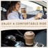 Set, Nucookery Ceramic Travel Coffee Mug Coffee Tumbler with Silicone Lid and Non-Slip Sleeve, Unique To Go Mug, Gifts