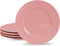 Calypso Basics Melamine Salad Plates Set of 6, 8.5 Inch, Gray, BPA-Free, Break-Resistant