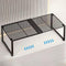Extendable Metal Wire Shelf Organizer - Adjustable 15-24.4in Length, Stackable Storage Rack