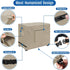 52 Inch 600D SIRUITON Outdoor Bar Cart Cover for BBQ Food Prep Table, Heavy Duty Oxford Fabric Outdoor Dining