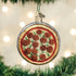 Old World Christmas Ornaments: Glass Blown Pizza Pie Food Ornaments for Christmas Tree