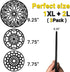 3 Set Silicone Trivet Mats with 1 Extra Large Included | Durable Non-Slip Thick Round Premium Trivets