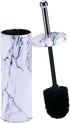 Deep & Sturdy Toilet Bowl Brush with Holder, Durable Silicone Scrubbing Tool for Bathroom Cleaning Supplies