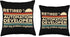 Retired Automation Developer Not My Problem Anymore Throw Pillow, 18x18, Multicolor