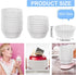 1000 Count Cupcake Liners for Baking Liners Paper Cupcake Wrappers Bulk Cup Cake Cases Muffin Baking Paper Cups for Candy Cooking (White,1.18 x 0.79 Inch- Mini Size) by Zonon