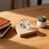 2pcs 3D LED Wood Light Base for Crystal Glass Art, Resin Art & Acrylic - Square Lighted Lamp Stand Pedestal