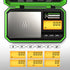 Digital Pocket Scale 200g/0.01g, Digital Scale Grams, Jewelry Scale, Coins Scale with 50g Cal Weights for Powder, Weed (Battery Included)-Fluorescent Green) by UNIWEIGH