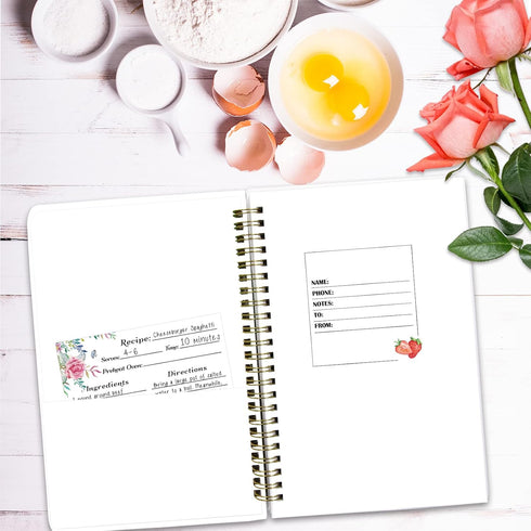 Ceiba Tree Blank Recipe Book to Write Your Own Recipes, 8.7" x 6.3", 120 Pages, Gift Ideas for Women, Mom, Wife.