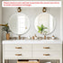 20 inch Fabuday White Round Mirror for Wall - Circle Mirror for Bathroom, Entryway, Living Room, Hallway, Bedroom