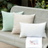 MIULEE Decorative Outdoor Throw Pillow Covers, 2 Pack Solid Waterproof Faux Linen Cushion Cases 18x18 Inch Beige