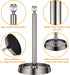 Steel Paper Towel Holder with Crystal Ball, Brushed Nickel Stand for Kitchen Countertops, Fits Standard & Jumbo Rolls