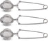 JEXCULL 3 Pack Snap Ball Tea Strainer, Premium Stainless Steel Tea Infuser with Handle for Loose Leaf Tea