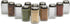 Adjustable Glass Spice Jars (Set of 12) with 6 Pouring Sizes, Stainless Steel Lid for Kitchen Storage