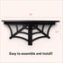 2 BELL BOOK AND CANDLE PC Spider Web Floating Shelves - Hang Separately or Together - Spooky Gothic Decor - Goth